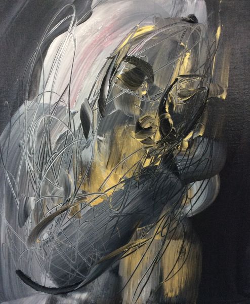 Heavenly Light No.18-2, 2017, Acryl...vas, 60×50cm